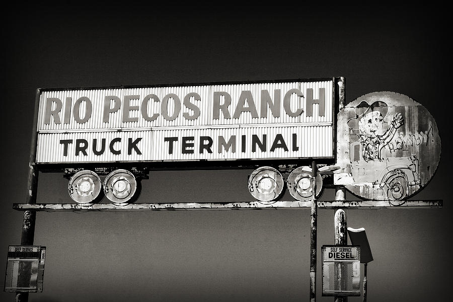 Rio Pecos Ranch Truck Terminal Photograph by Patricia Montgomery