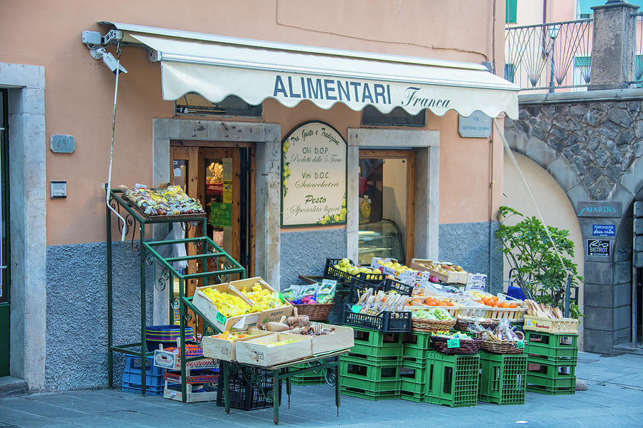Riogmaggiore Fruit Stand  Photograph by John McGraw