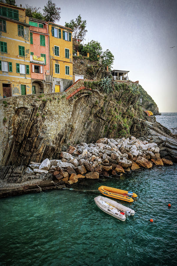 Riomaggiore Cinque Terre Italy Morning Photograph by Joan Carroll