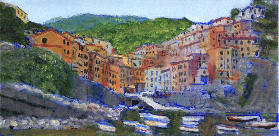 Riomaggiore Painting by David Zimmerman