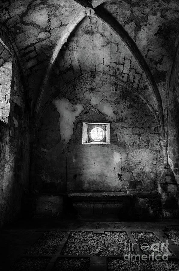 Rioseco Abandoned Abbey Chapel BW Photograph by RicardMN Photography