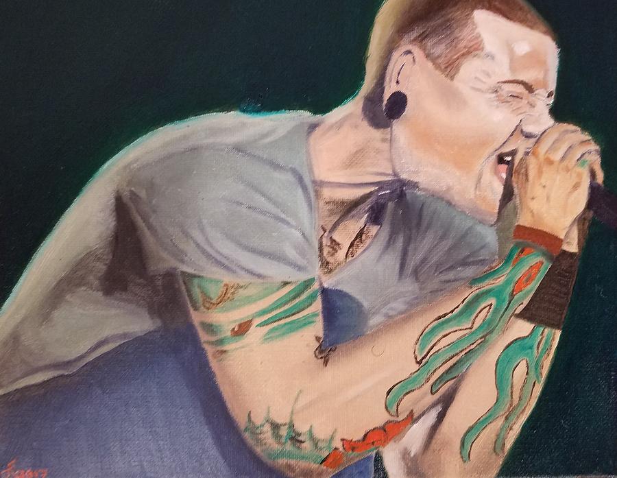 Linkin Park Painting - RIP Chester by Jerel Ferguson