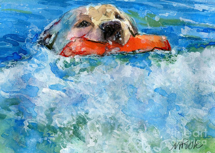 Dog Painting - Rip Curl by Molly Poole
