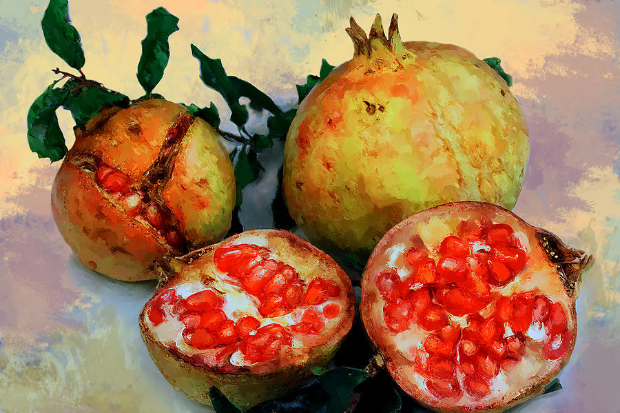 Ripe Pomegranate Digital Art