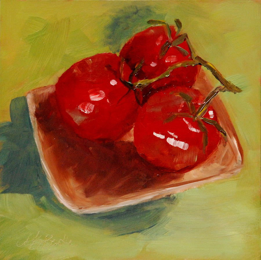 Ripe Trio Painting by Mary Benke