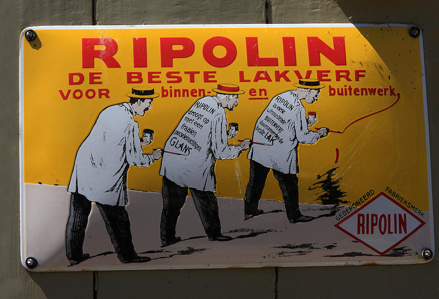Ripolin Advertising Sign Photograph by Aidan Moran