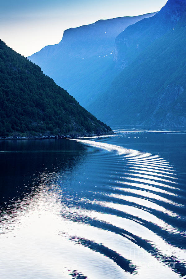 Ripple in Geiranger Fjord, Norway Photograph by Sheila Smart Fine Art Photography