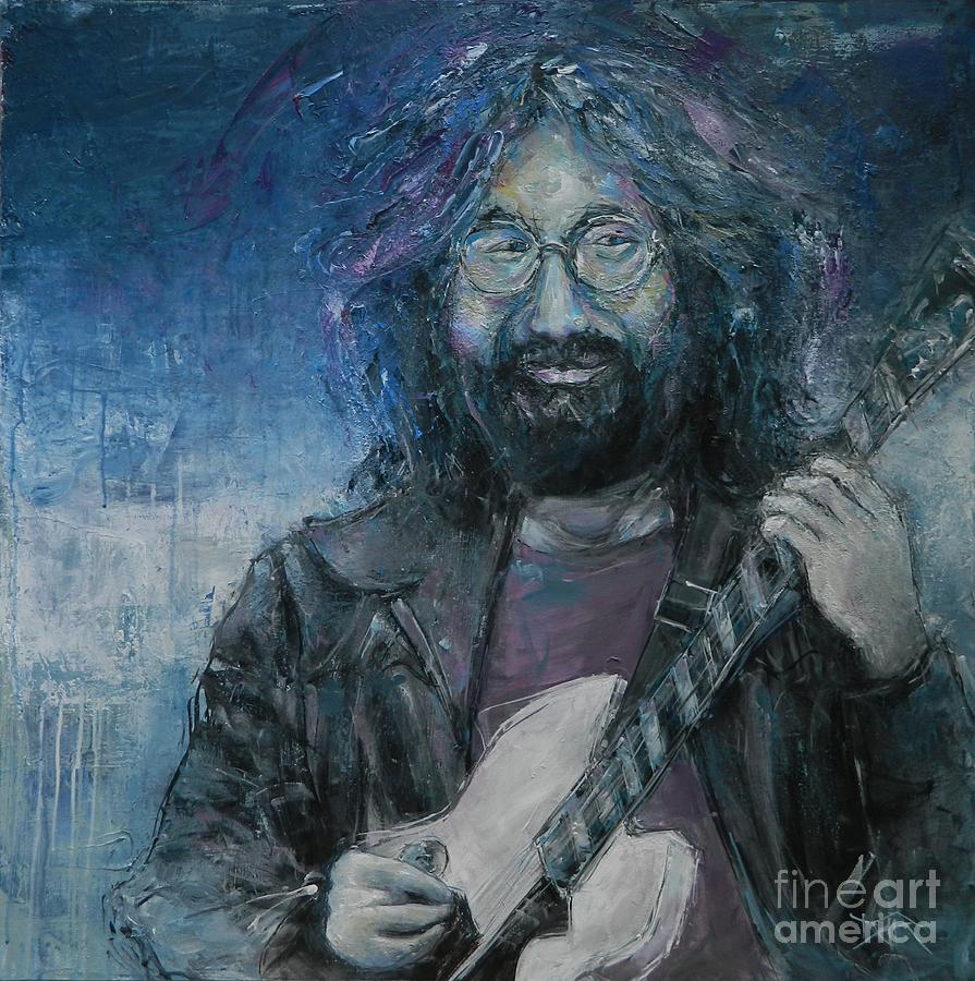 Ripple in Still Water - Jerry Garcia Painting by Dan Campbell