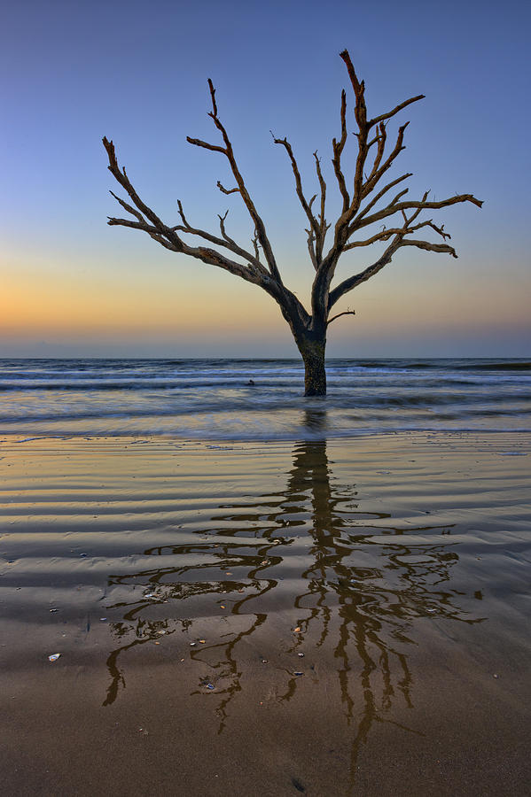 Beach Photograph - Rippled Reflection - Botany Bay by Rick Berk