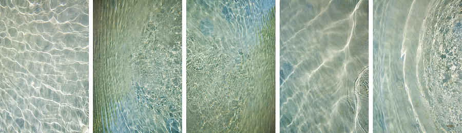 Ripples 1 Pentaptych Photograph by HGProductions 