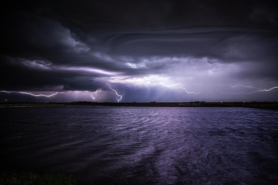 Lightning Photograph - Ripples by Aaron J Groen