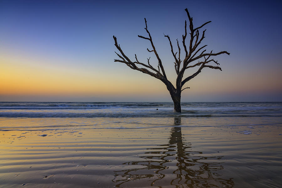 Beach Photograph - Ripples - Botany Bay Plantation by Rick Berk