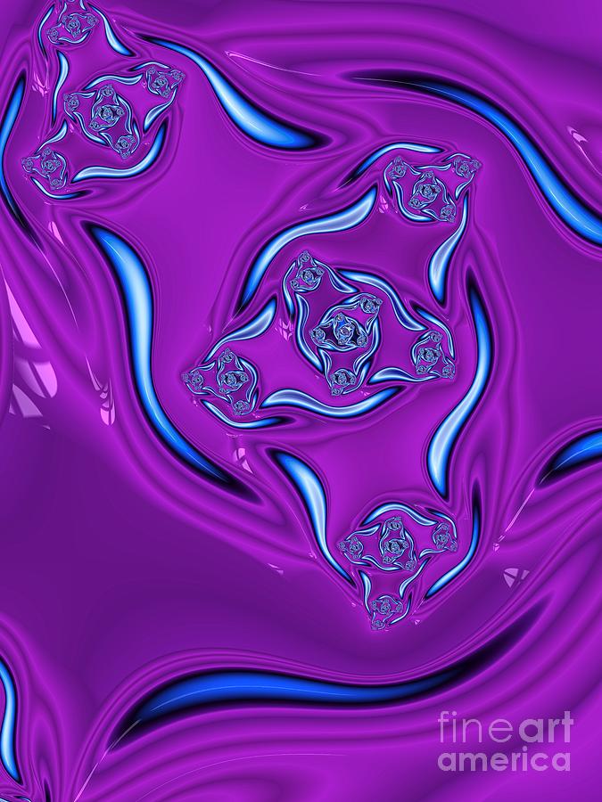 Ripples In A Purple Pond Digital Art