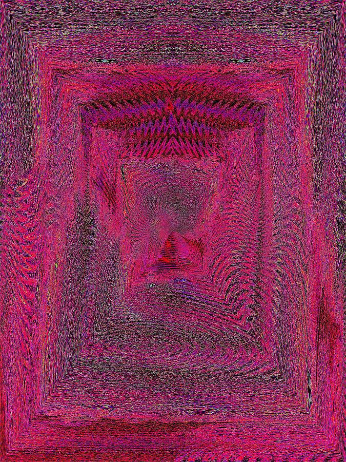 Tim Allen Digital Art - Ripples In Red by Tim Allen