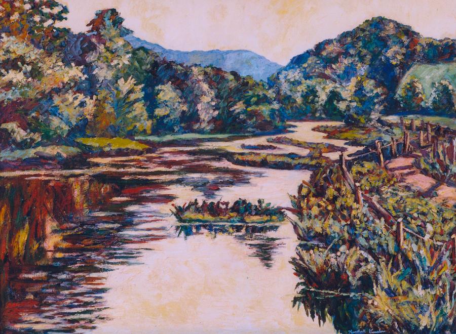 Nature Painting - Ripples on the Little River by Kendall Kessler
