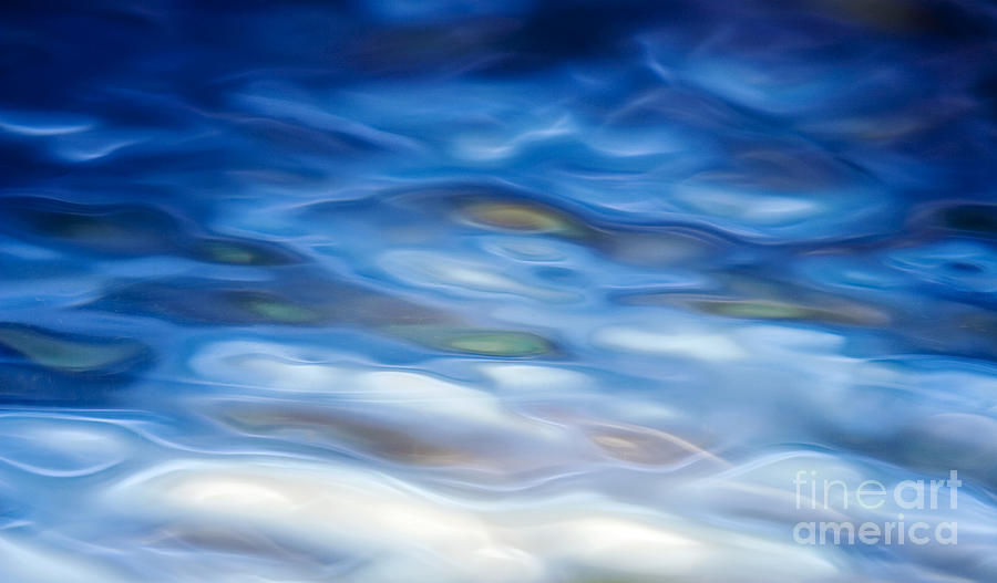 Pattern Photograph - Rippling Blue by Tim Gainey