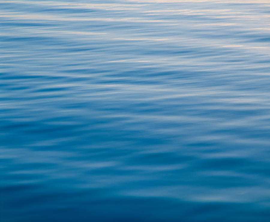 Abstract Photograph - Rippling Water At Sundown by Panoramic Images