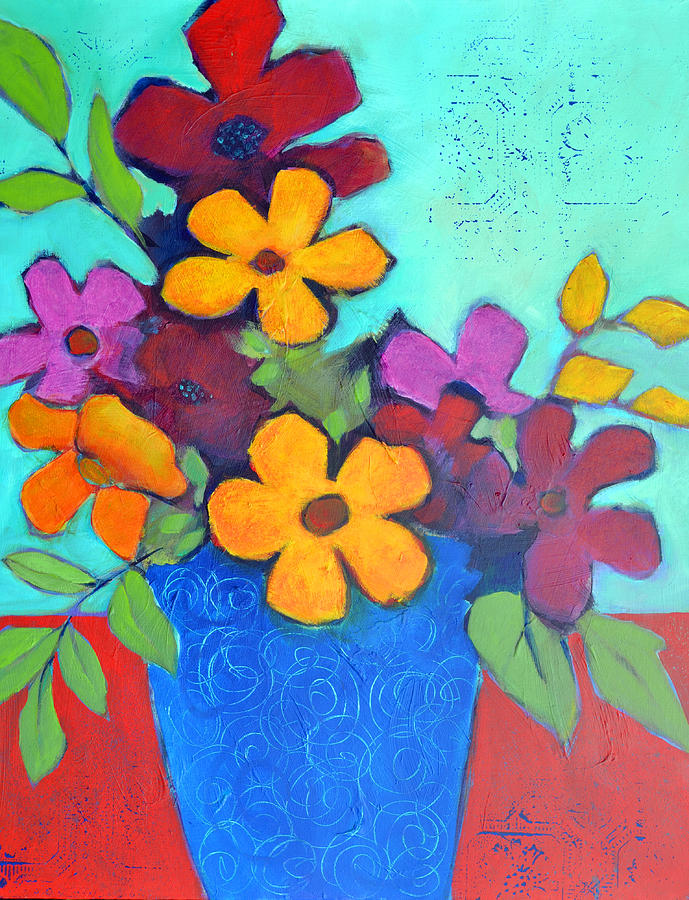 Abstract Painting - Rise And Shine by Filomena Booth Abstract Painting - Rise And Shine by Filomena Booth