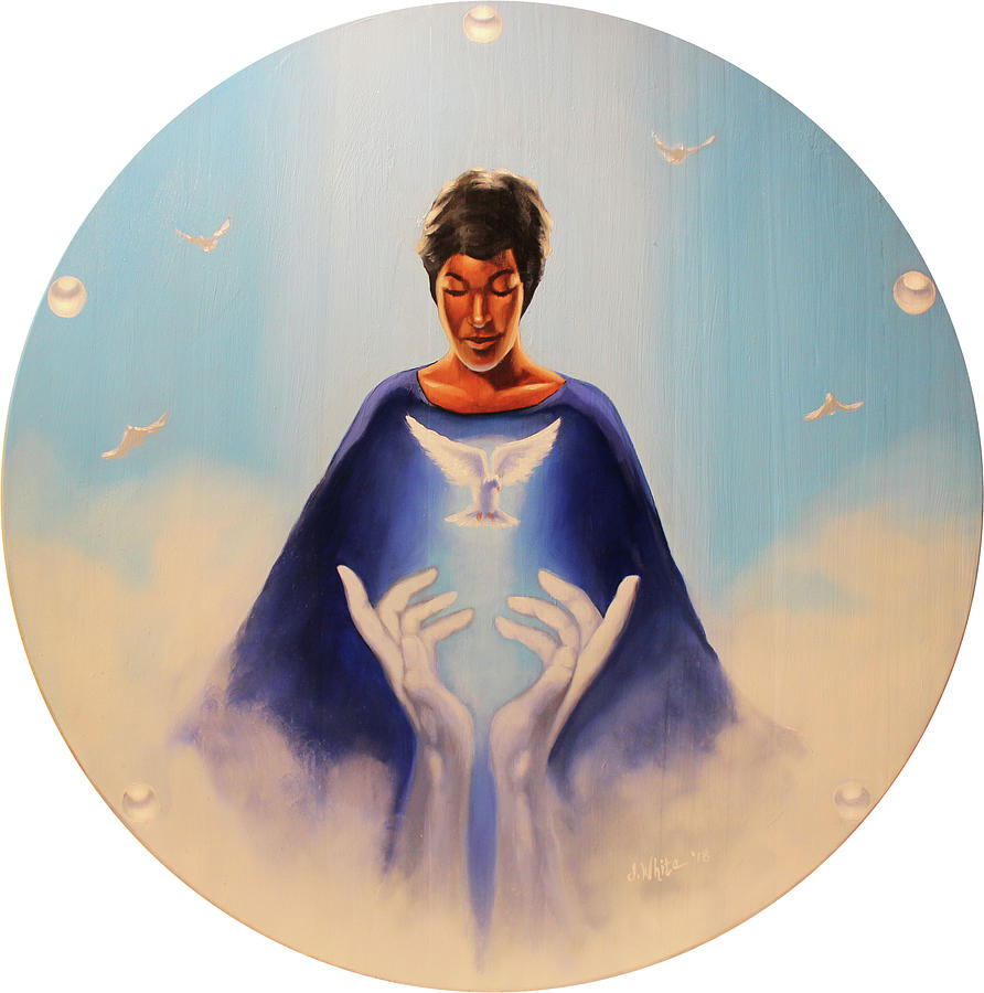 Zeta Phi Beta Painting - Rise in this light by Jerome White