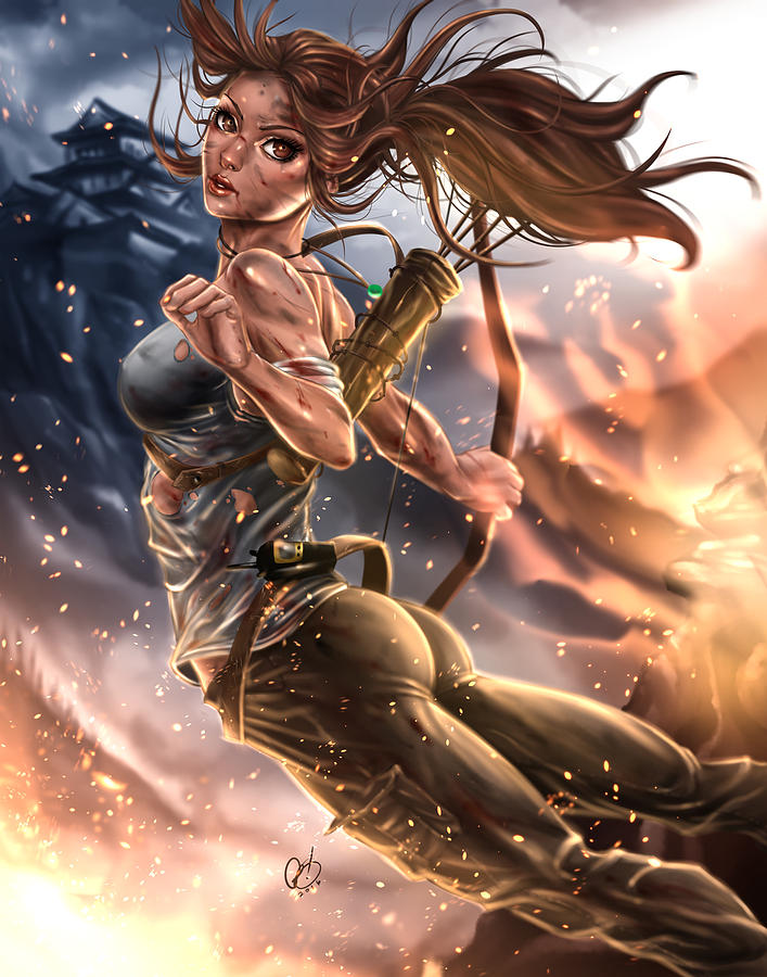 Pete Tapang Painting - Rise of the Tomb Raider by Pete Tapang