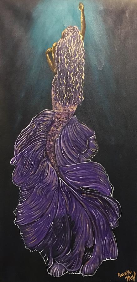 Rising Mermaid Painting by Queen Gardner