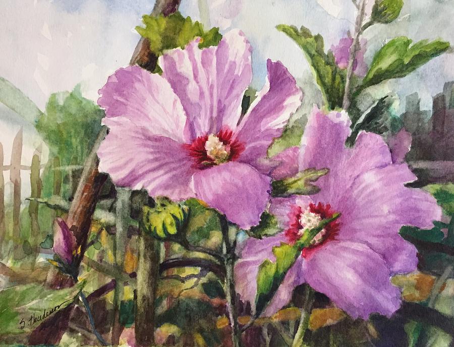 Flower Painting - Rise by Shelley Henderson