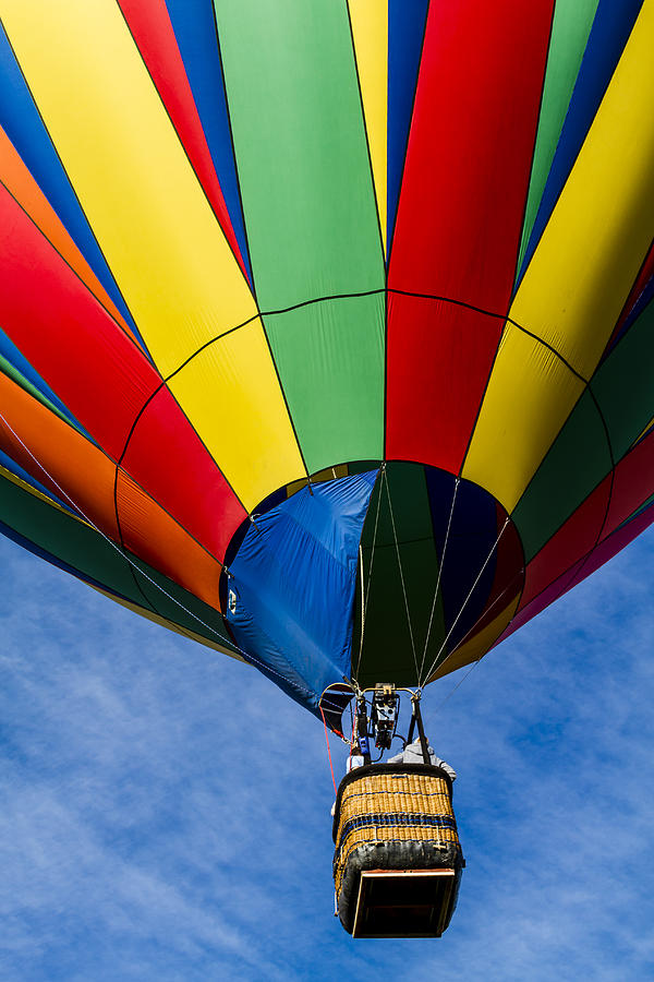 Rising Rainbow Balloon Photograph by Teri Virbickis