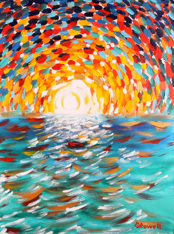 Sunrise Painting - Rising Son by Gary Rowell