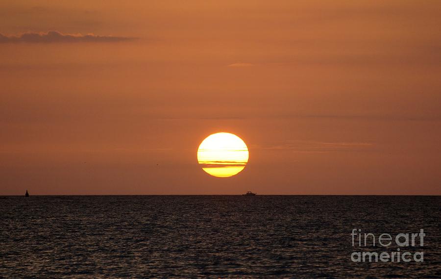 Rising Sun over the Ocean Photograph by Lilliana Mendez