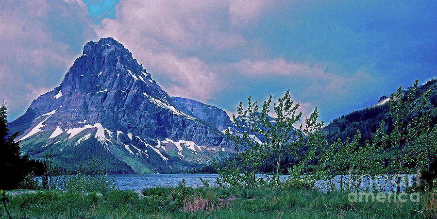 Glacier National Park Photograph - Rising Wolf Mountain and Two Medicine Lake by Rich Walter