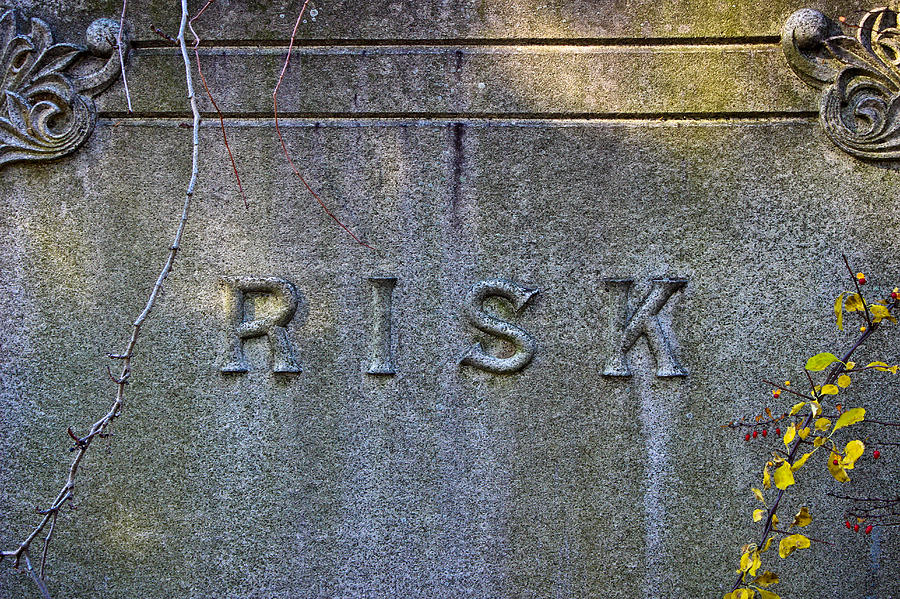 Risk - Cemetery Art Photograph by Colleen Kammerer