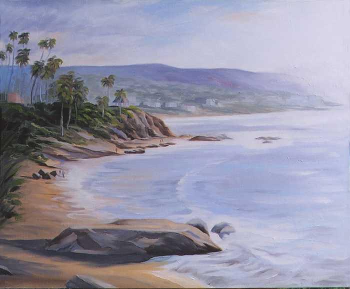 Risner Beach Painting by Jay Johnson Risner Beach Painting by Jay Johnson