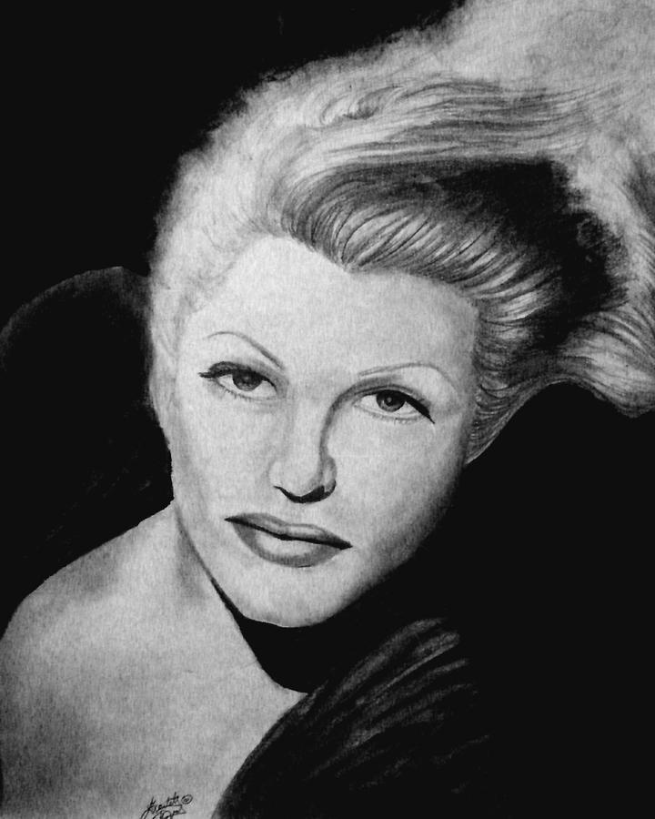 Rita Hayworth Drawing by Scarlett Royale