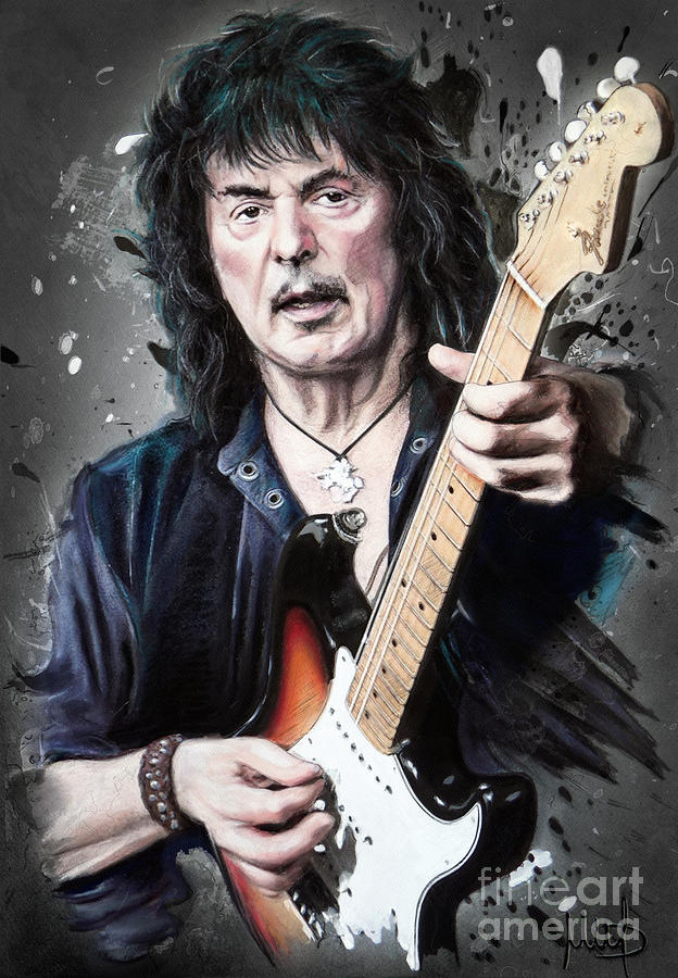 Ritchie Blackmore Mixed Media by Melanie D - Fine Art America