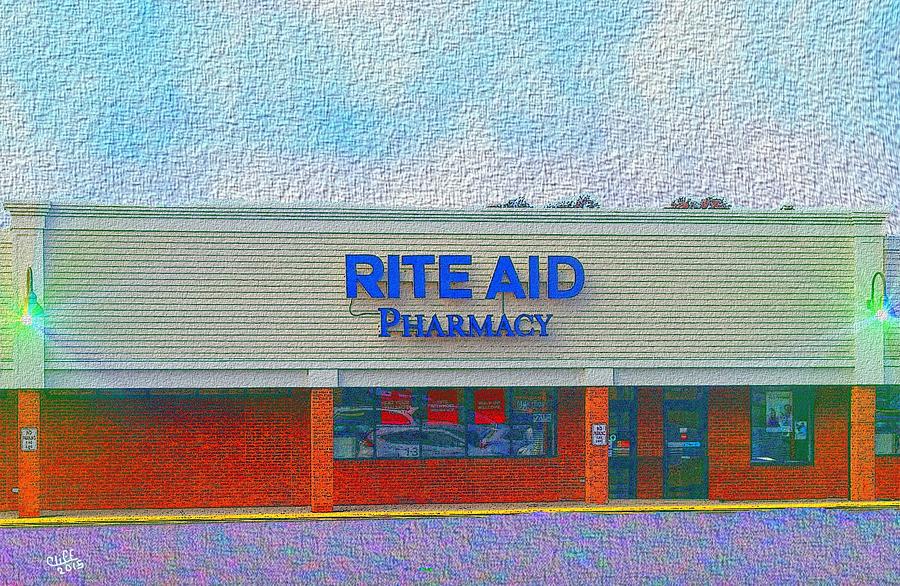 Rite Aid Pond St Ashland MA Painting by Cliff Wilson