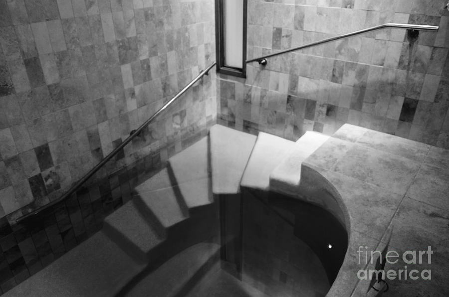 Ritual Bath Steps - a wide view Photograph by Jason Freedman