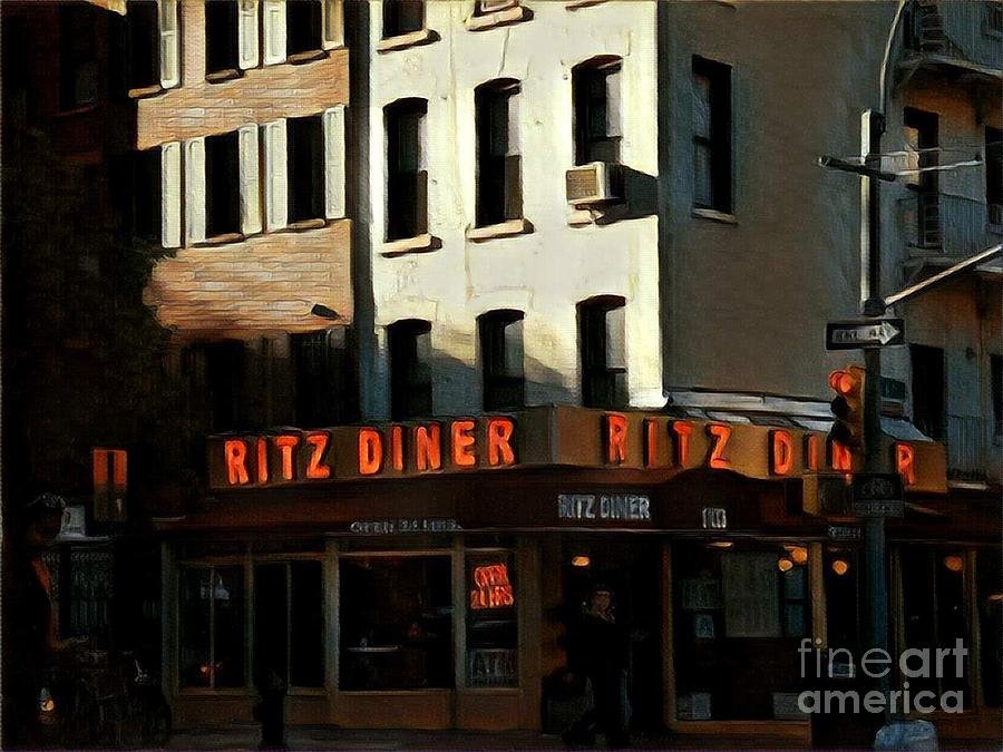 Ritz Diner - New York Photograph by Miriam Danar