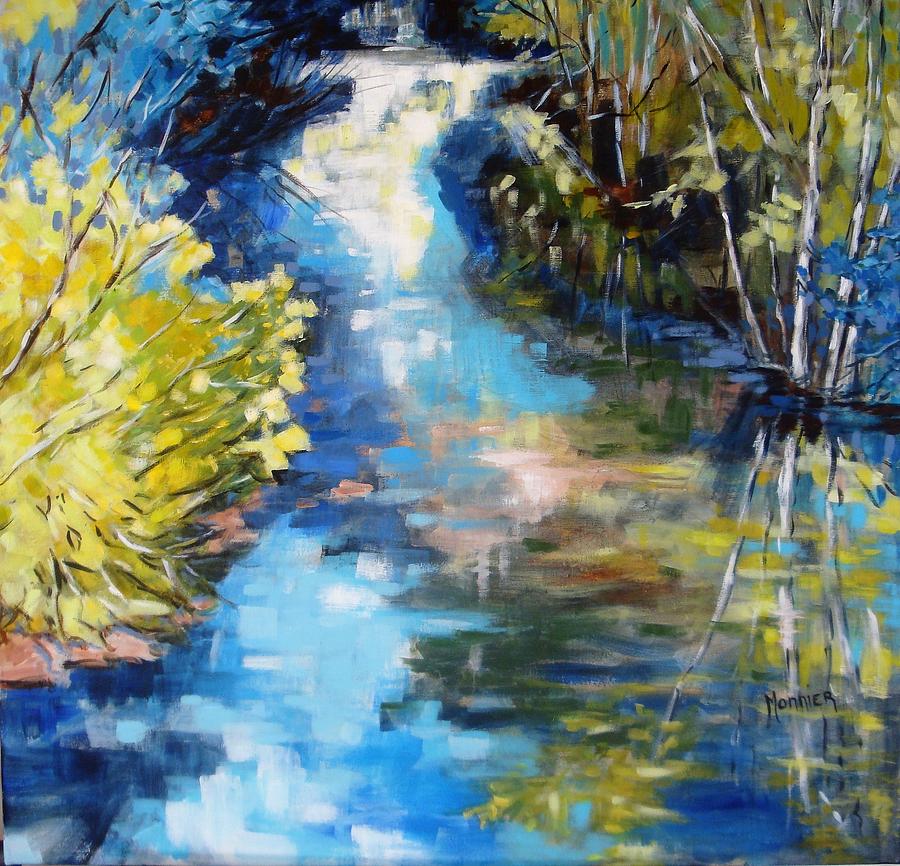Tree Painting - River 1 by Cathy MONNIER
