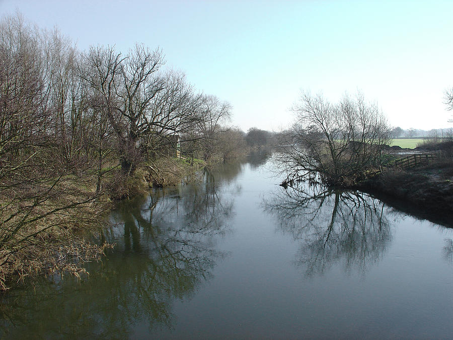 River at Marston on Dove Photograph by Rod Johnson