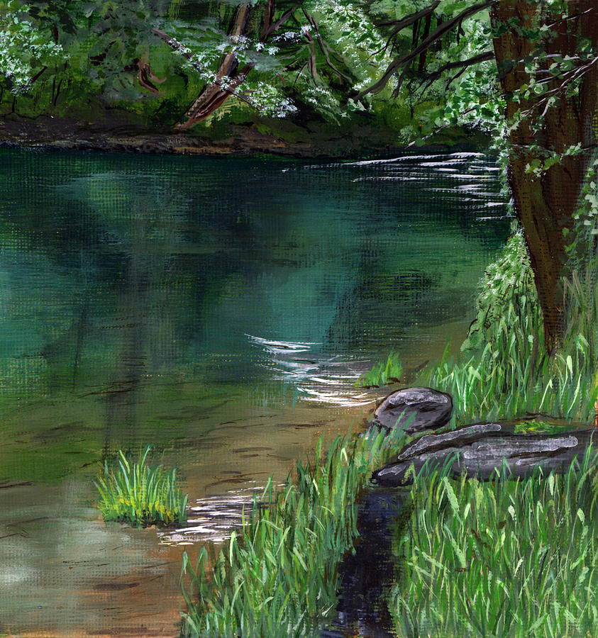 River Bank Painting