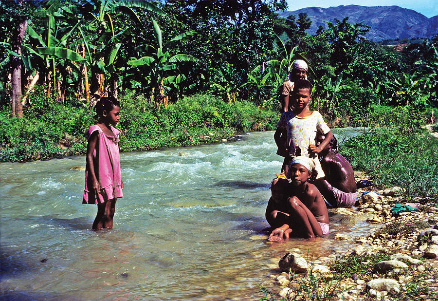 River Bathing Photograph by Johnny Sandaire - Pixels