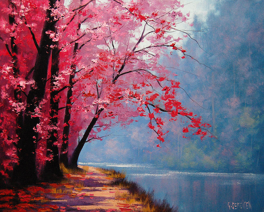 Tree Painting - River Bend by Graham Gercken