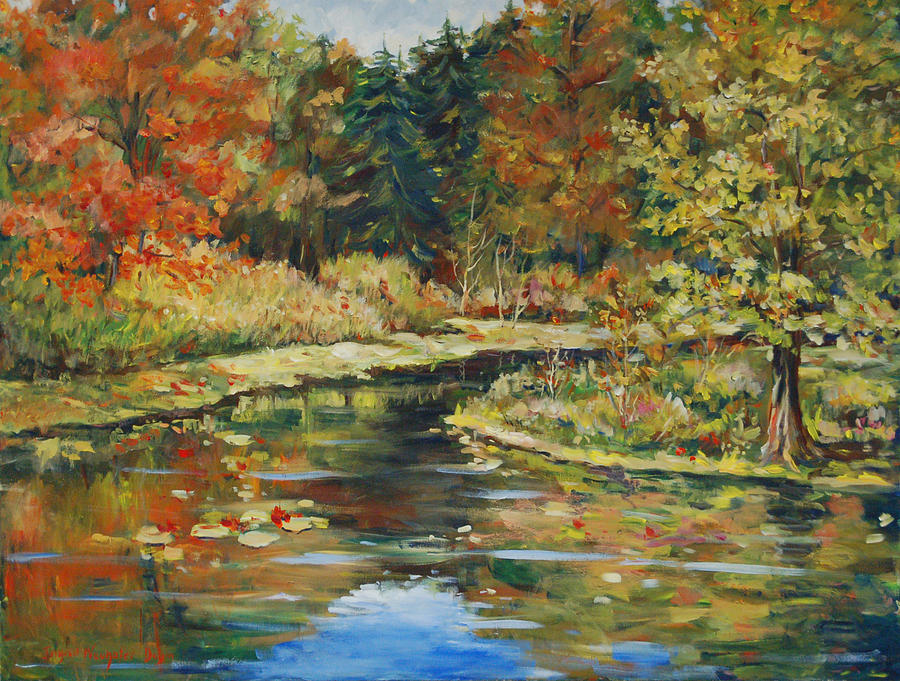 River Bend Painting by Ingrid Dohm