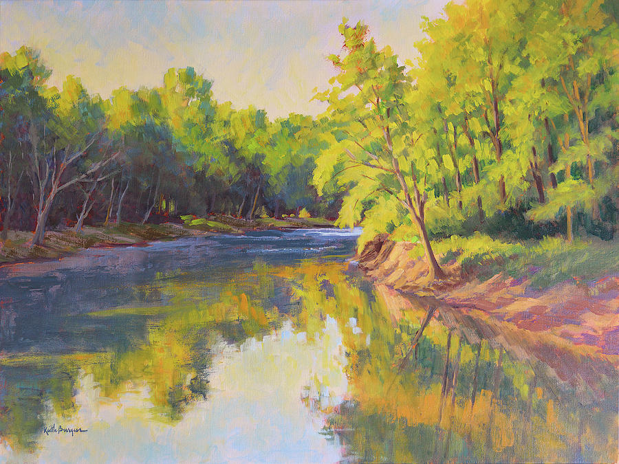 River Bend Painting by Keith Burgess - Fine Art America