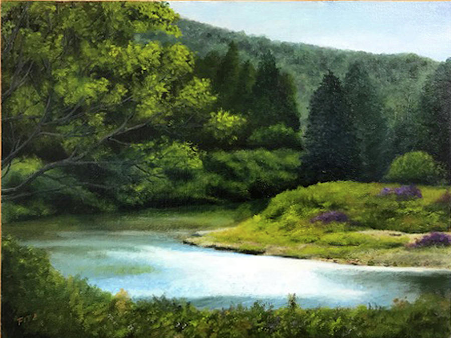 River Bend Painting by Rick Fitzsimons