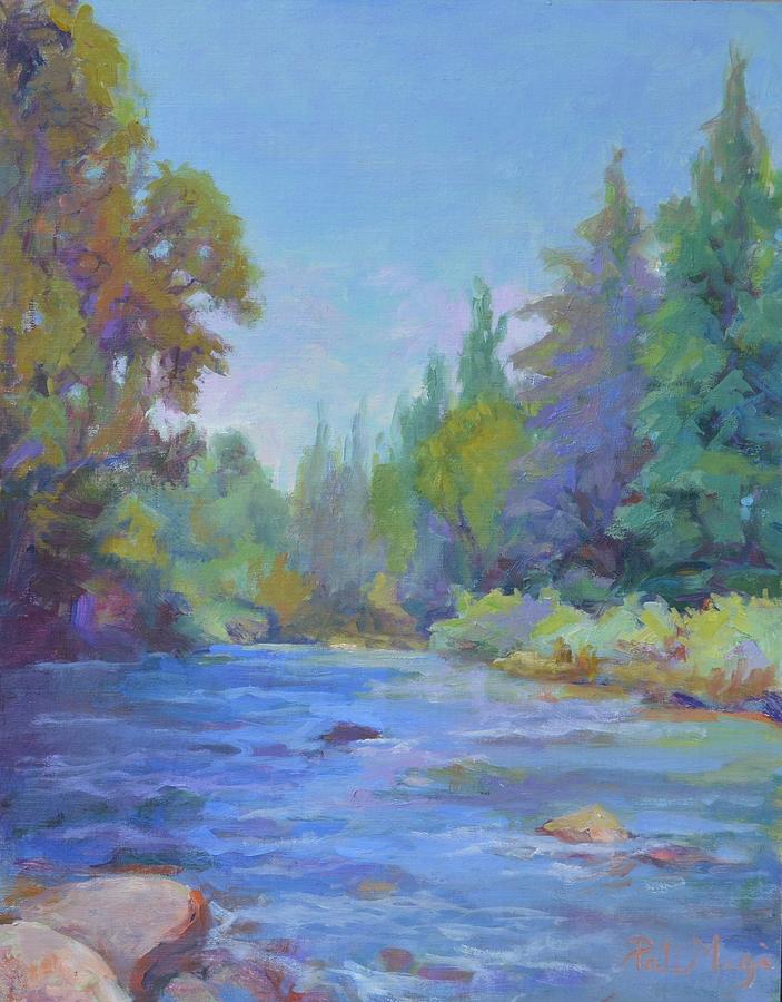 River Blues Painting by Patricia Maguire