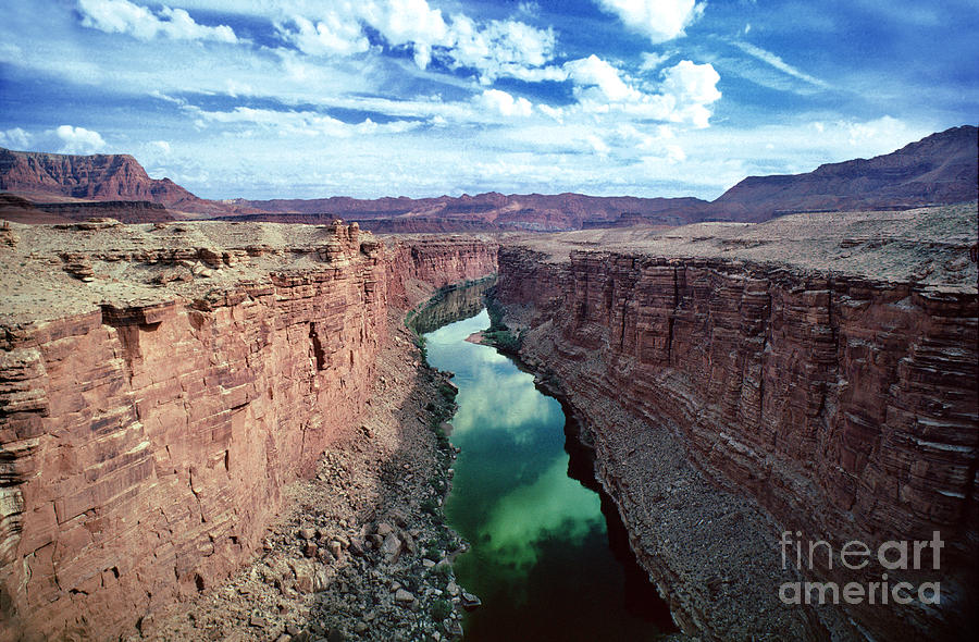 Colorado River Patiently  Carving a Canyon in the Desert, Vermillion Cliffs Photograph by Wernher Krutein