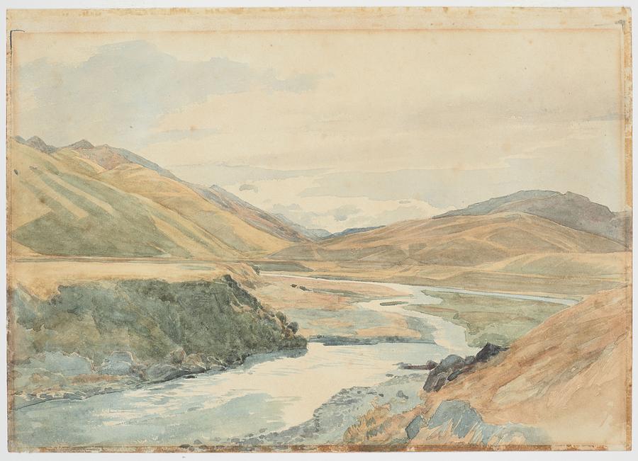 River Clarence 1864 New Zealand by James Crowe Richmond Painting by Celestial Images