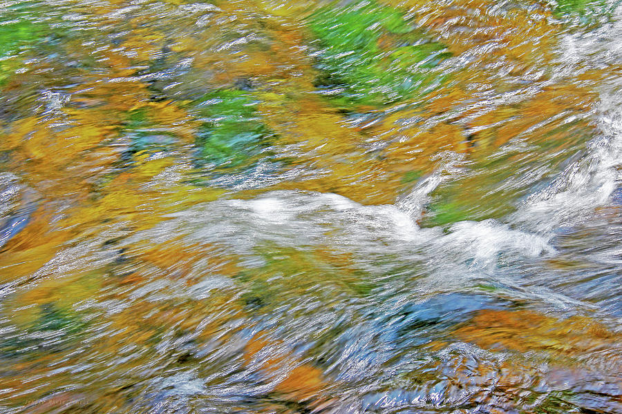 River Flow Abstract One Photograph by Jennie Marie Schell