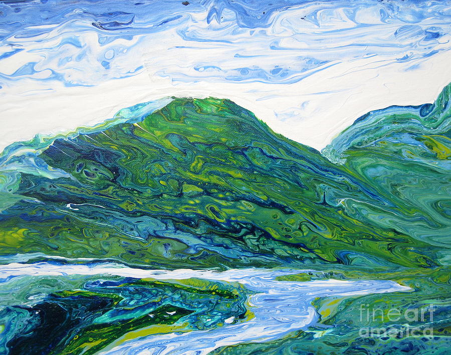 River Flow Painting by Shirley Braithwaite Hunt
